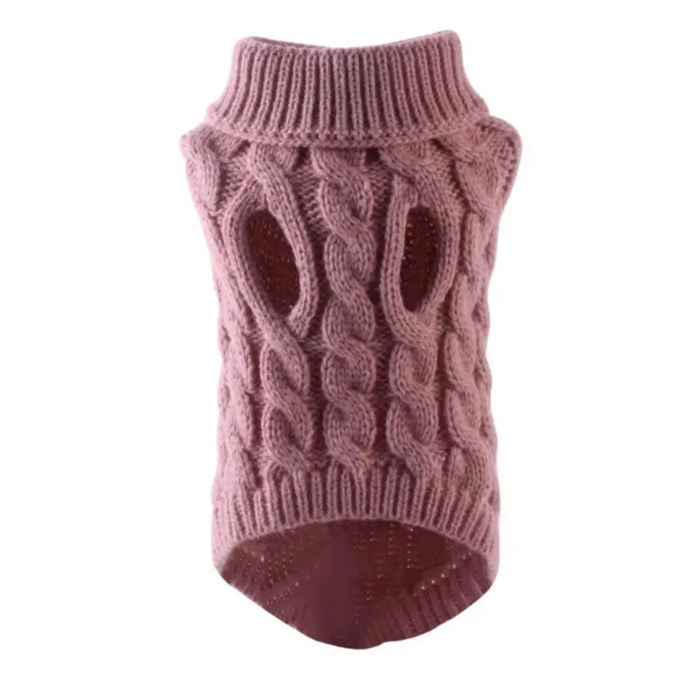 Tailvani Cable Knit Dog Sweater