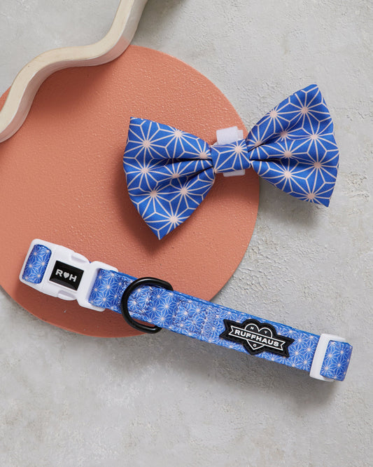 Asanoha Collar & Bow Tie