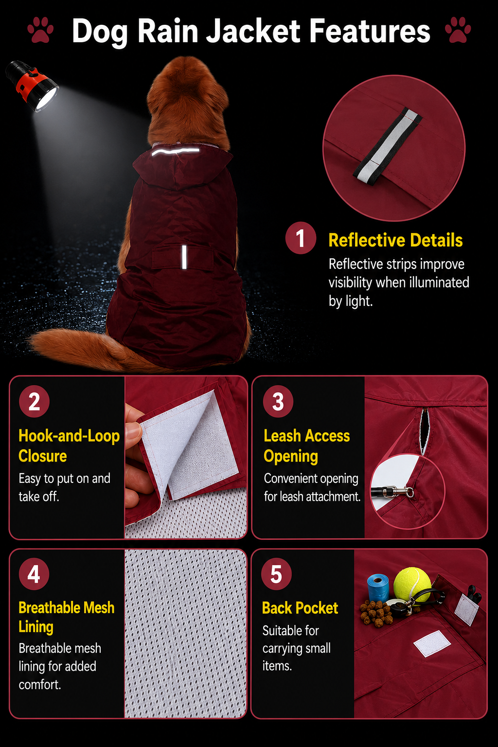 Cloudbreak Waterproof Dog Raincoat