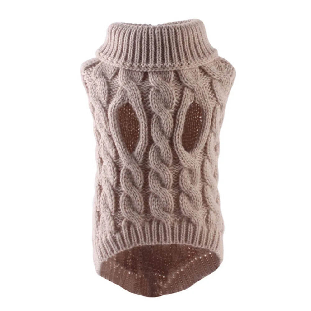 Tailvani Cable Knit Dog Sweater