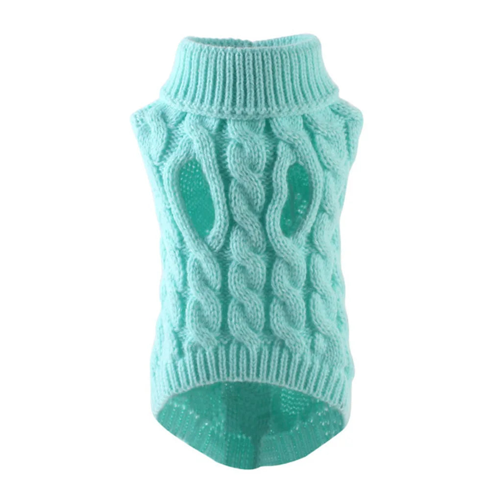 Tailvani Cable Knit Dog Sweater