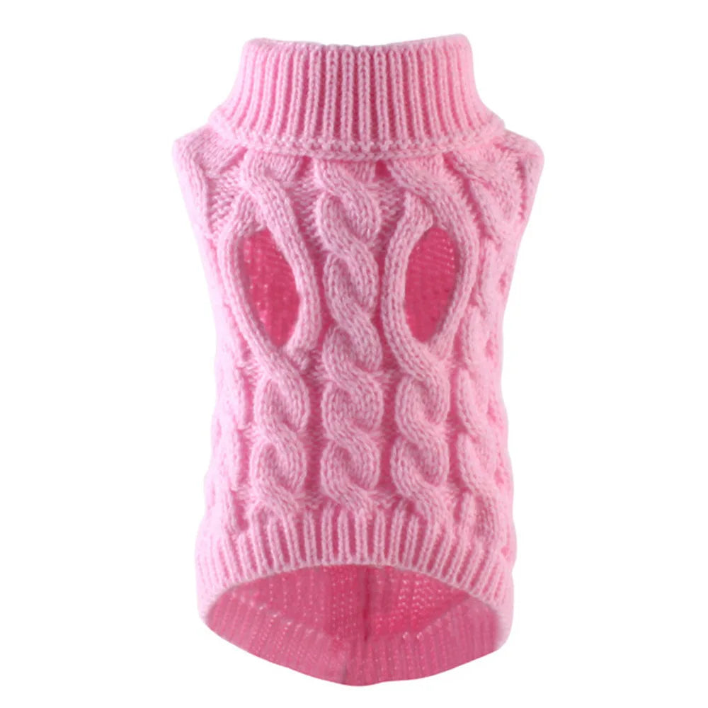 Tailvani Cable Knit Dog Sweater