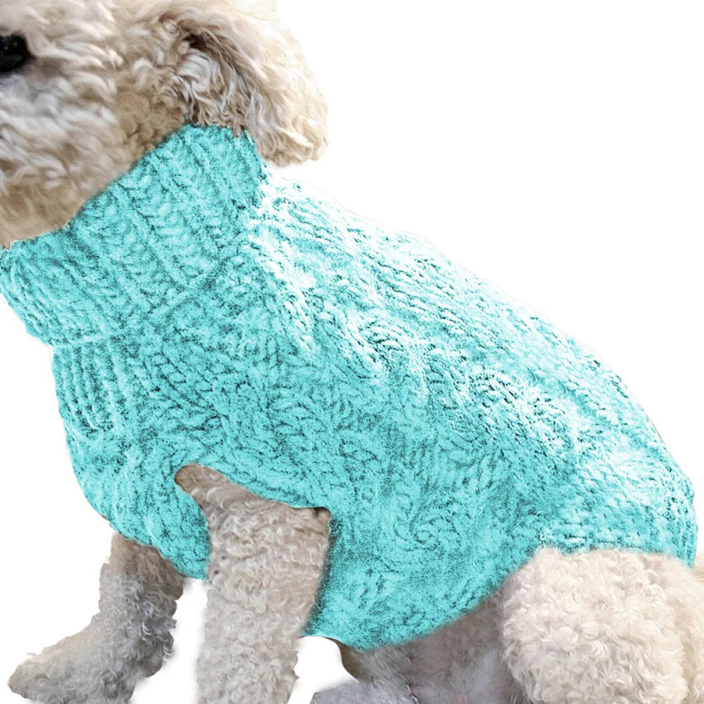 Tailvani Cable Knit Dog Sweater