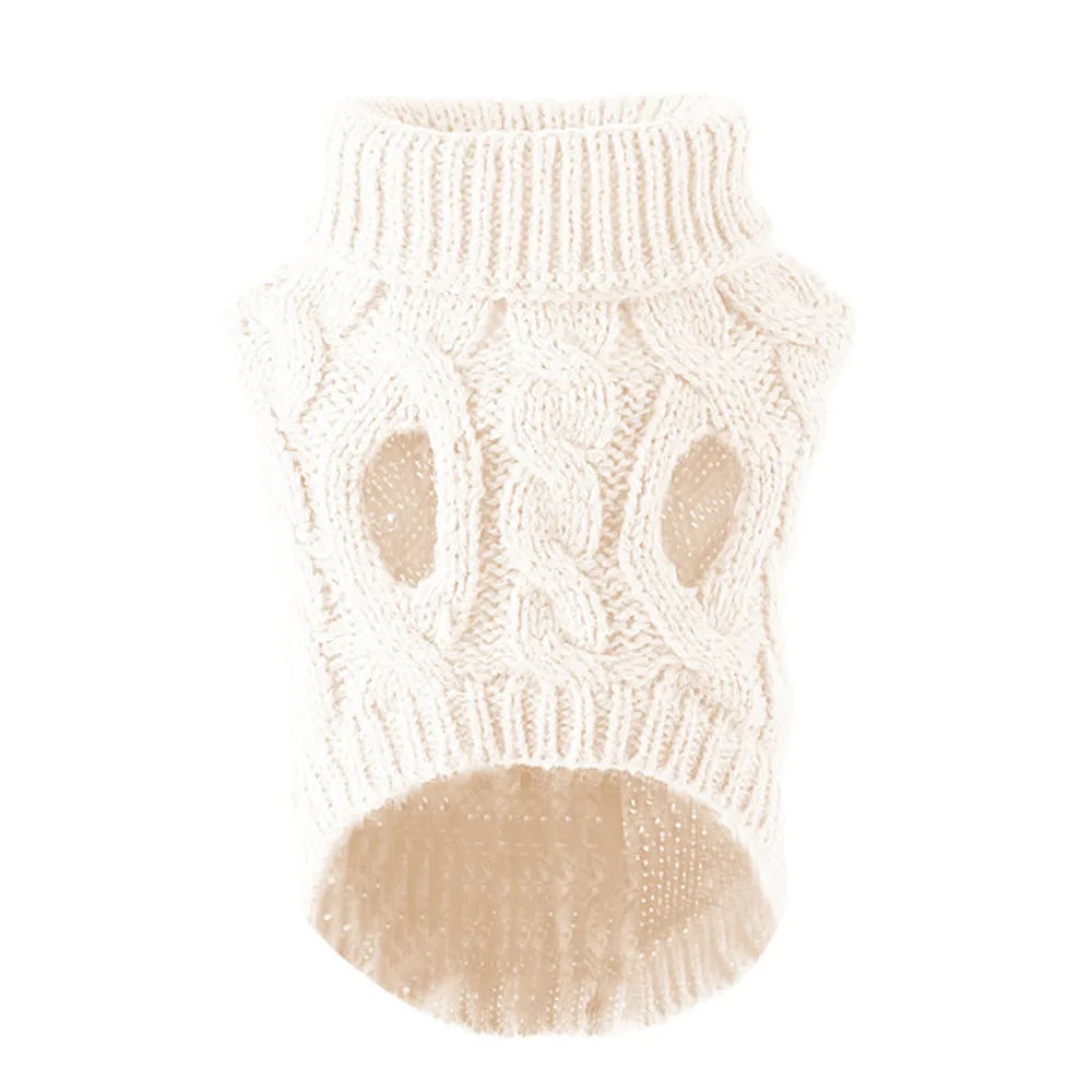 Tailvani Cable Knit Dog Sweater