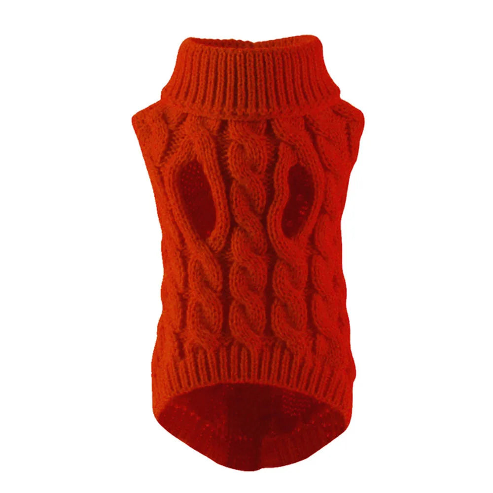 Tailvani Cable Knit Dog Sweater