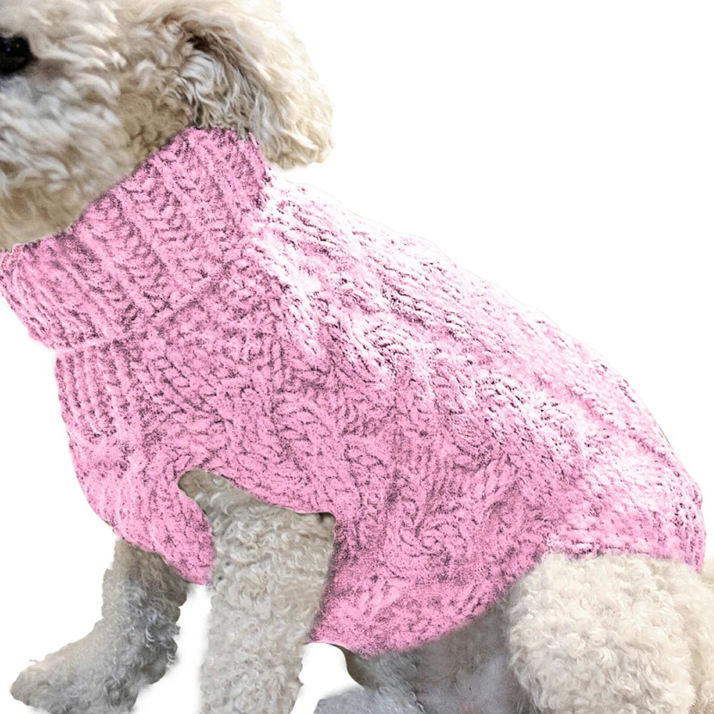 Tailvani Cable Knit Dog Sweater