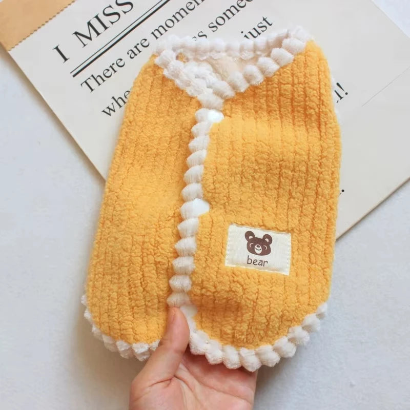 Aspen Stripe Fleece Pet Coat